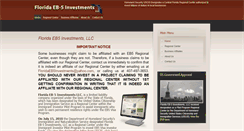 Desktop Screenshot of floridaeb5investments.com